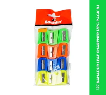127 BAHADUR LEAF SHARPNER 12PC PACK B.I