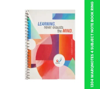 1304 WARQNOTES 4 SUBJECT NOTE BOOK RING