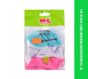 B-72 BAHADUR ERASER 12PC PACK B.I