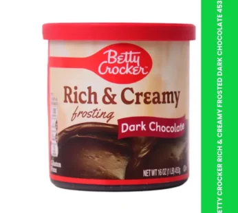 BETTY CROCKER RICH & CREAMY FROSTED DARK CHOCOLATE 453G