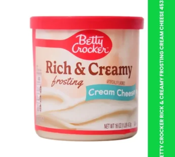 BETTY CROCKER RICK & CREAMY FROSTING CREAM CHEESE 453G