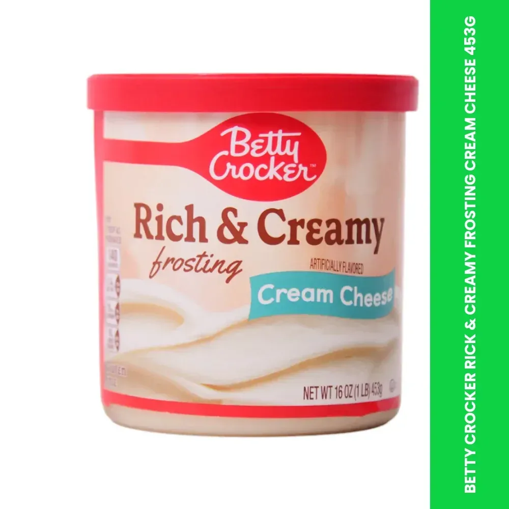 betty crocker rick creamy frosting cream cheese 453g themed