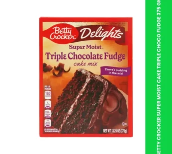 BETTY CROCKER SUPER MOIST CAKE TRIPLE CHOCO FUDGE 375 GM