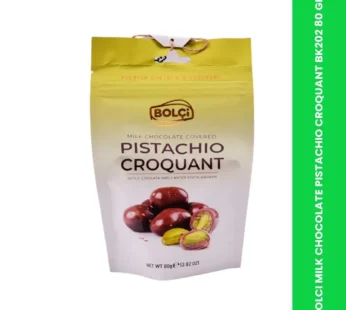 BOLCI MILK CHOCOLATE PISTACHIO CROQUANT BK202 80 GM