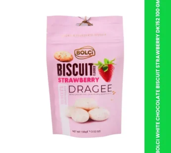 BOLCI WHITE CHOCOLATE BISCUIT STRAWBERRY DK152 100 GM
