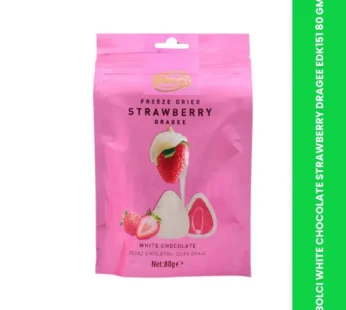 BOLCI WHITE CHOCOLATE STRAWBERRY DRAGEE EDK151 80 GM