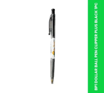 BP1 DOLLAR BALL PEN CLIPPER PLUS BLACK 1PC
