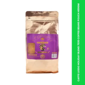 caffe lusso holiday blend 7030 coffee beans pouch 400gm themed 1