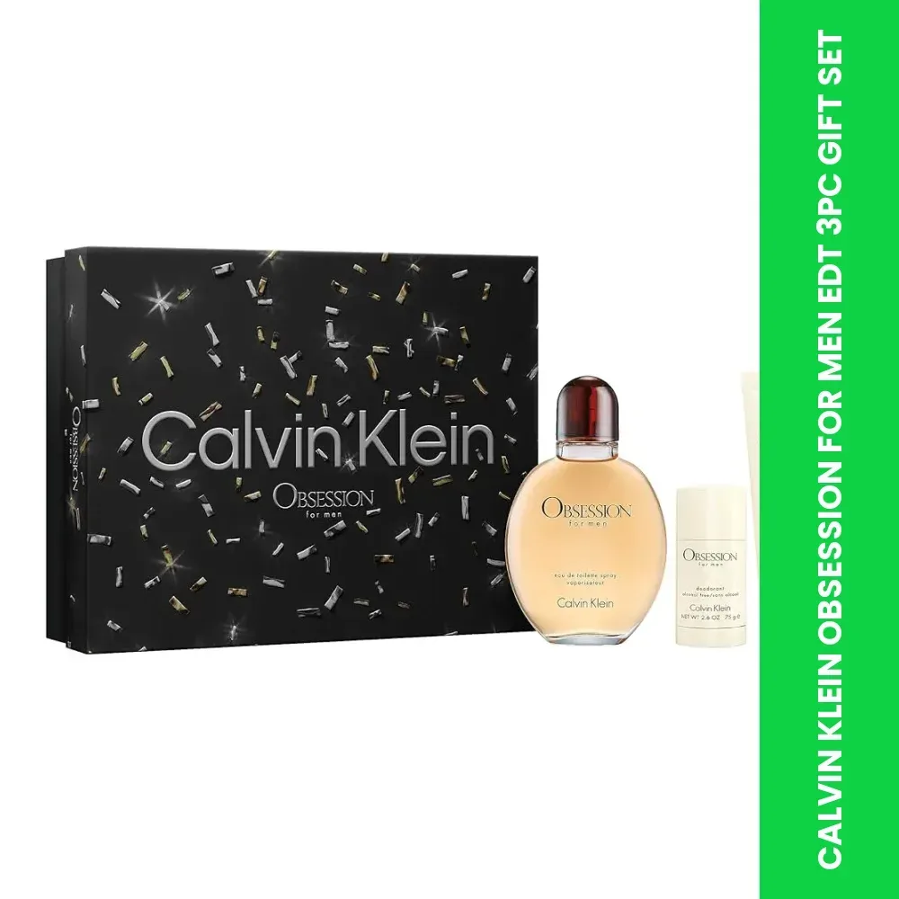 calvin klein obsession for men edt 3pc gift set themed 1