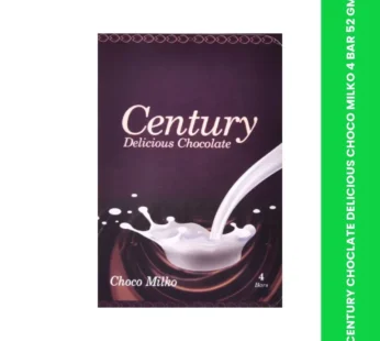 CENTURY CHOCLATE DELICIOUS CHOCO MILKO 4 BAR 52 GM