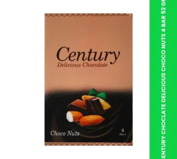 CENTURY CHOCLATE DELICIOUS CHOCO NUTS 4 BAR 52 GM