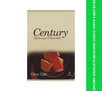 CENTURY CHOCLATE DELICIOUS CHOCO TOFFO 4 BAR 52 GM