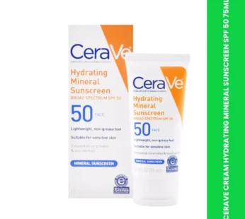 CERAVE CREAM HYDRATING MINERAL SUNSCREEN SPF 50 75ML