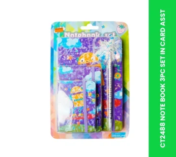 CT2488 NOTE BOOK 3PC SET IN CARD ASST