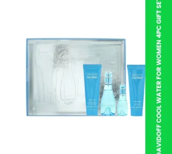 DAVIDOFF COOL WATER FOR WOMEN 4PC GIFT SET