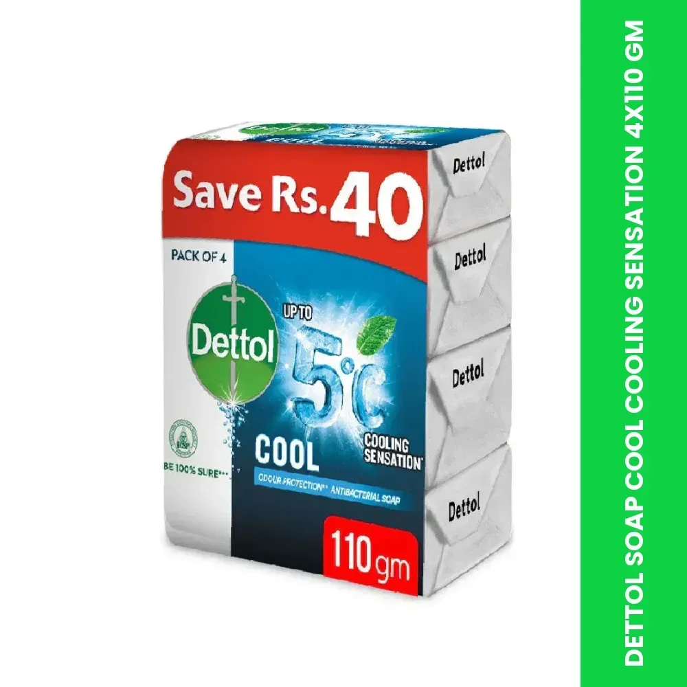 dettol soap cool cooling sensation 4x110 gm themed