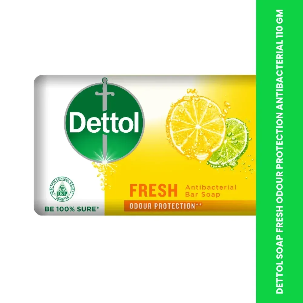DETTOL SOAP FRESH ODOUR PROTECTION ANTIBACTERIAL 110 GM 3 DETTOL SOAP FRESH ODOUR PROTECTION ANTIBACTERIAL 110 GM