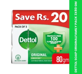 DETTOL SOAP ORIGINALFAMILY PACK 3X80 GM