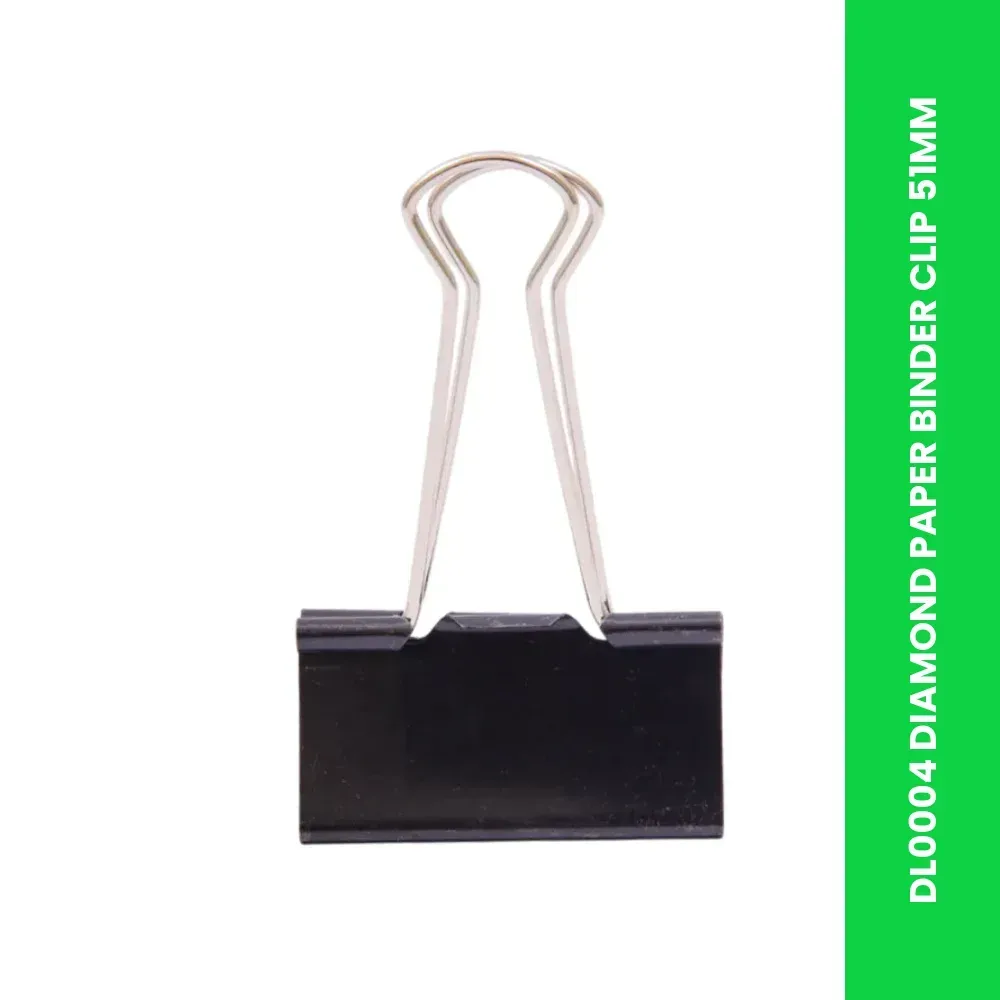 dl0004 diamond paper binder clip 51mm themed