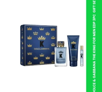 DOLCE & GABBANA THE KING FOR MEN EDP 3PC  GIFT SET