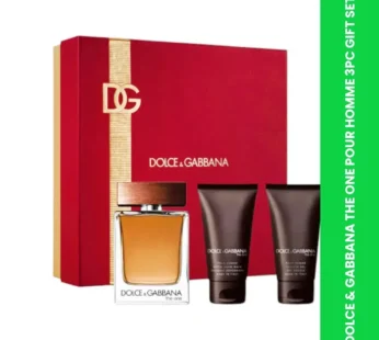 DOLCE & GABBANA THE ONE POUR HOMME 3PC GIFT SET
