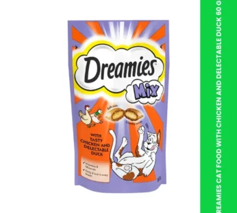 DREAMIES CAT FOOD WITH CHICKEN AND DELECTABLE DUCK 60 GM