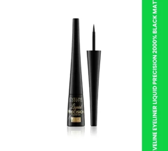 EVELINE EYELINER LIQUID PRECISION 2000% BLACK MATT