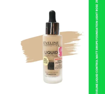 EVELINE LIQUID CONTROL MATT DROPS FOUNDATION LIGHT ROSE  25