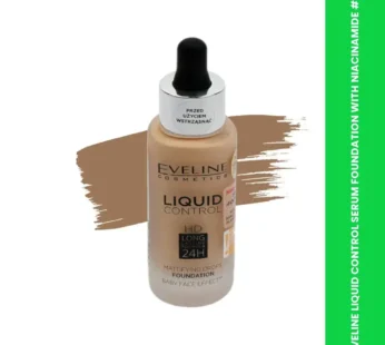 EVELINE LIQUID CONTROL SERUM FOUNDATION WITH NIACINAMIDE # 0