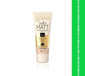 EVELINE SATIN MATT MATTIFYING & COVERING FOUNDATION 101 IVOR