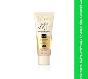 EVELINE SATIN MATT MATTIFYING & COVERING FOUNDATION 102 VANI