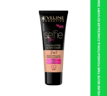 EVELINE SELFIE TIME FOUNDATION & CONCEALER 02 IVORY 30ML