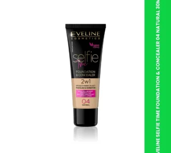EVELINE SELFIE TIME FOUNDATION & CONCEALER 04 NATURAL 30ML