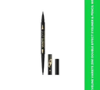 EVELINE VARIETE 2IN1 DOUBLE EFFECT EYELINER & PENCIL WP