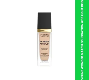 EVELINE WONDER MATCH FOUNDATION # 16 LIGHT BEIGE