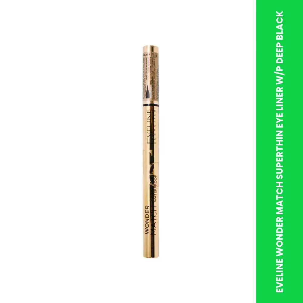 eveline wonder match superthin eye liner w p deep black themed