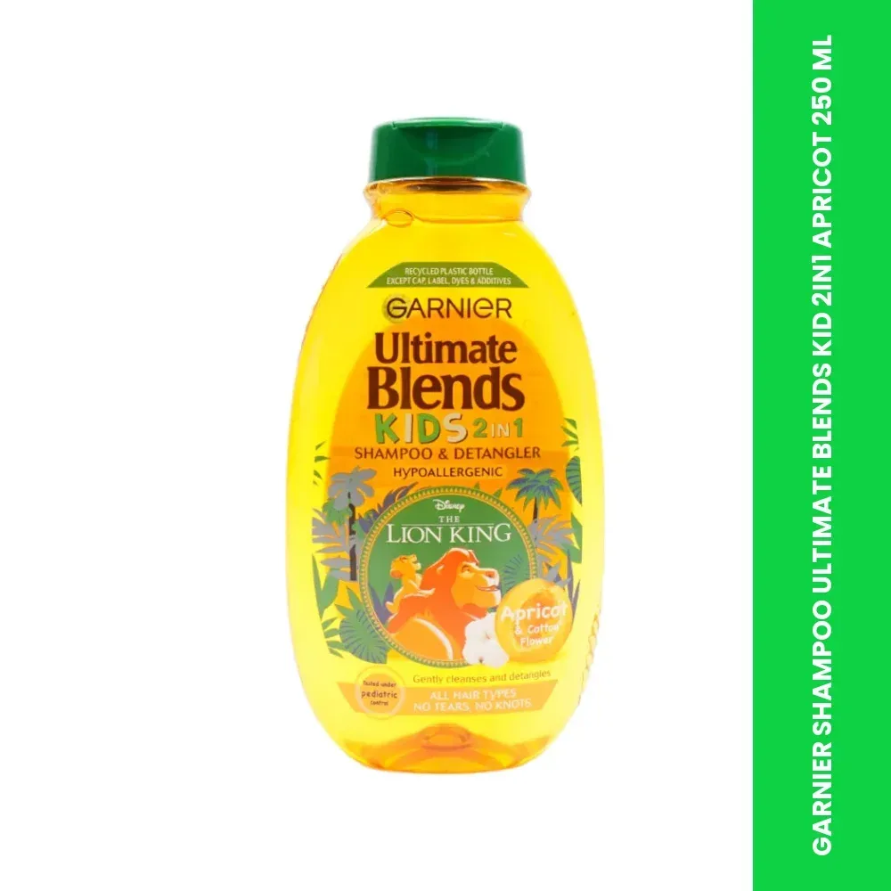 garnier shampoo ultimate blends kid 2in1 apricot 250 ml themed