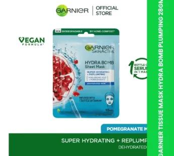 GARNIER TISSUE MASK HYDRA BOMB PLUMPING 28GM