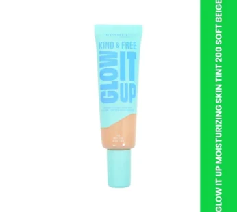 RIMMEL GLOW IT UP MOISTURIZING SKIN TINT 200 SOFT BEIGE