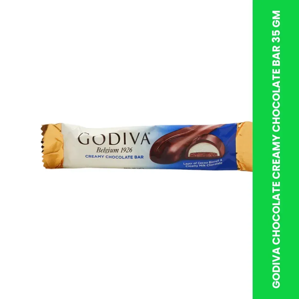 godiva chocolate creamy chocolate bar 35 gm themed