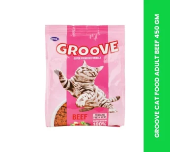 GROOVE CAT FOOD ADULT BEEF 450 GM