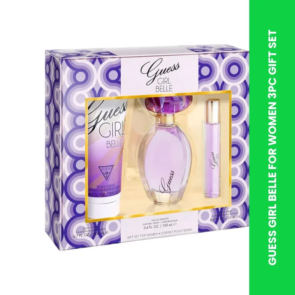 guess girl belle for women 3pc gift set themed