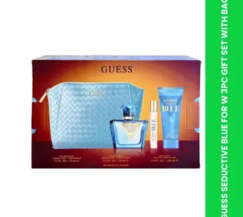 GUESS SEDUCTIVE BLUE FOR W 3PC GIFT SET WITH BAG