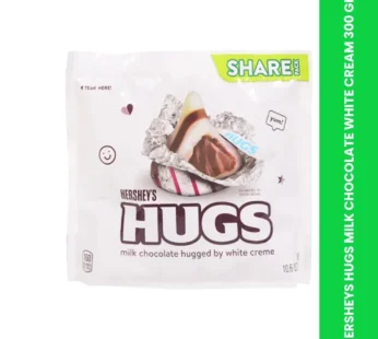 HERSHEYS HUGS MILK CHOCOLATE WHITE CREAM 300 GM