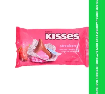 HERSHEYS KISSES CHOCOLATE MILK STRAWBERRY POUCH 300 GM