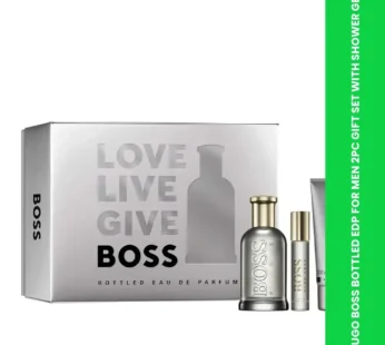 HUGO BOSS BOTTLED EDP FOR MEN 2PC GIFT SET WITH SHOWER GEL