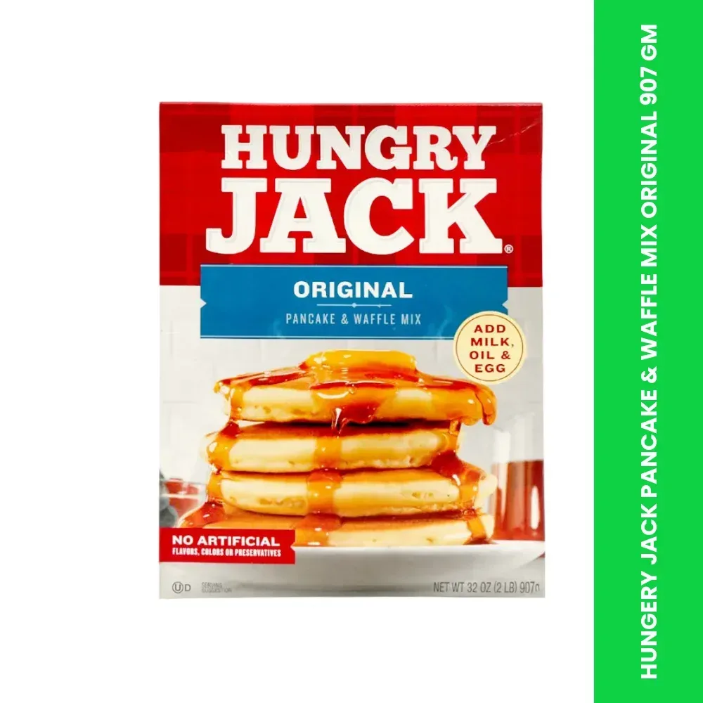 hungery jack pancake waffle mix original 907 gm themed