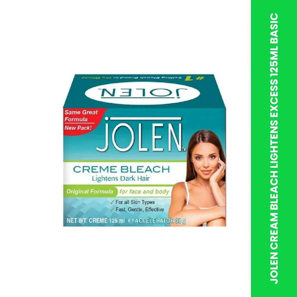 jolen cream bleach lightens excess 125ml basic themed