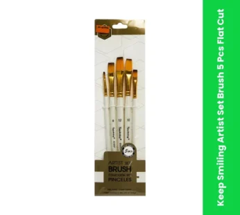 Keep Smiling Artist Set Brush 5 Pcs Flat Cut