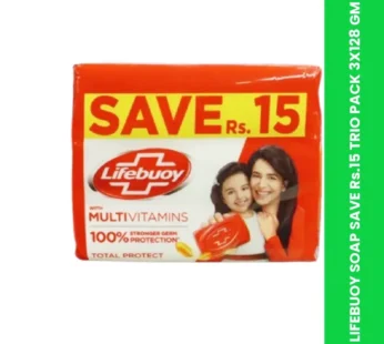 LIFEBUOY SOAP SAVE Rs.15 TRIO PACK 3X128 GM